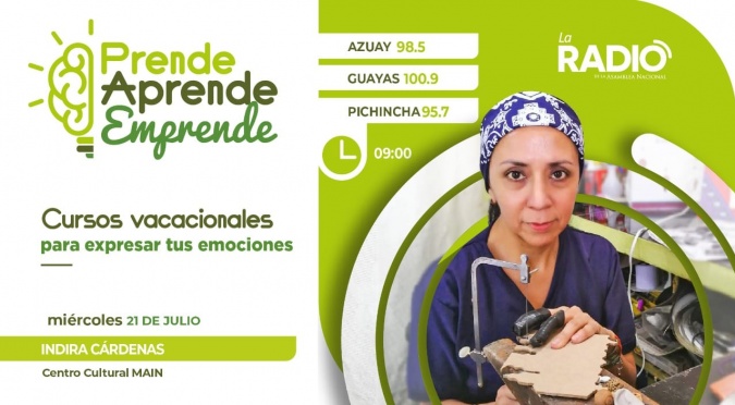 Indira Cárdenas: Cursos vacacionales para expresar tus emociones