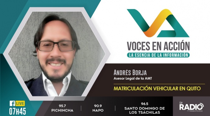  Andrés Borja: Matriculación vehicular en Quito