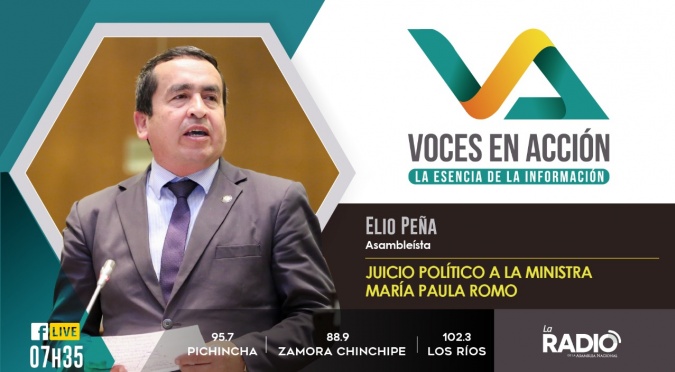 Elio Peña: Juicio político a la ministra María Paula Romo