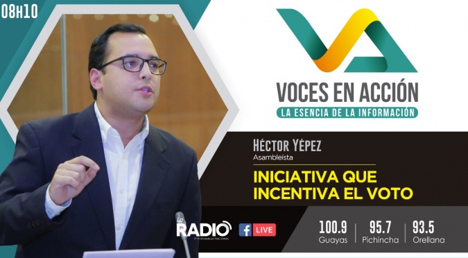 Héctor Yépez: Iniciativa que incentiva el voto.