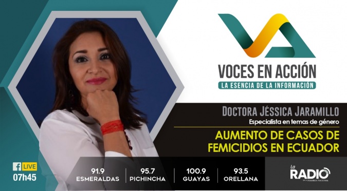 Jéssica Jaramillo: Aumento de casos de femicidios en Ecuador 