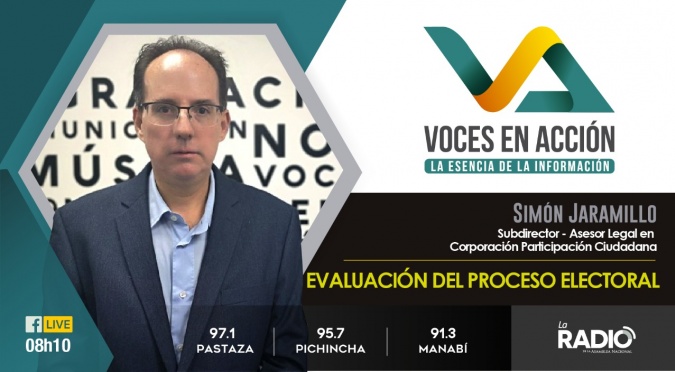 Simón Jaramillo: Evaluación del proceso electoral.