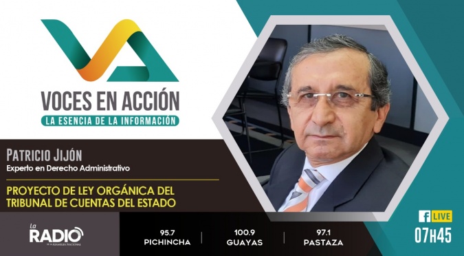 Patricio Jijón: Proyecto de Ley Orgánica del Tribunal de Cuentas del Estado.
