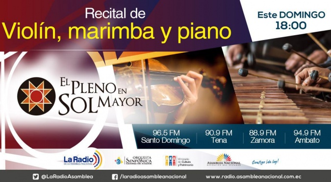Recital de Violín, Marimba y Piano