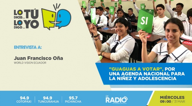 Iniciativa Guaguas a votar: por una agenda nacional por la niñez y adolescencia