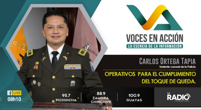 Carlos Ortega Tapia: Operativos para el cumplimiento del toque de queda.