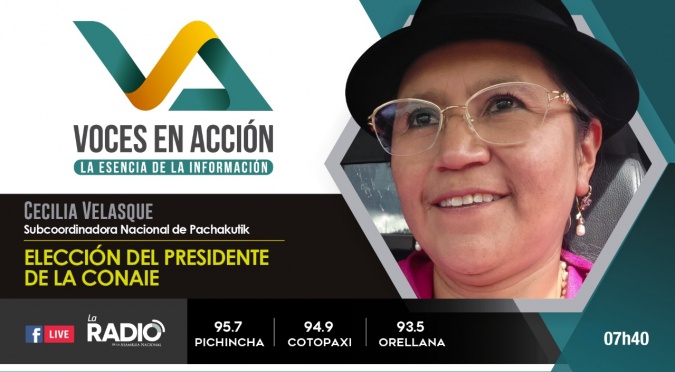 Cecilia Vasque: Elección presidente de la CONAIE 