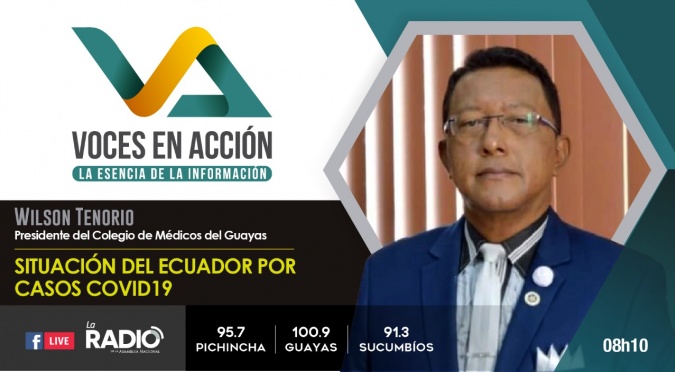 Wilson Tenorio: Situación del Ecuador por casos Covid19