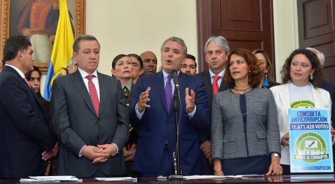 Colombia: Presidente presentó paquete de leyes anticorrupción