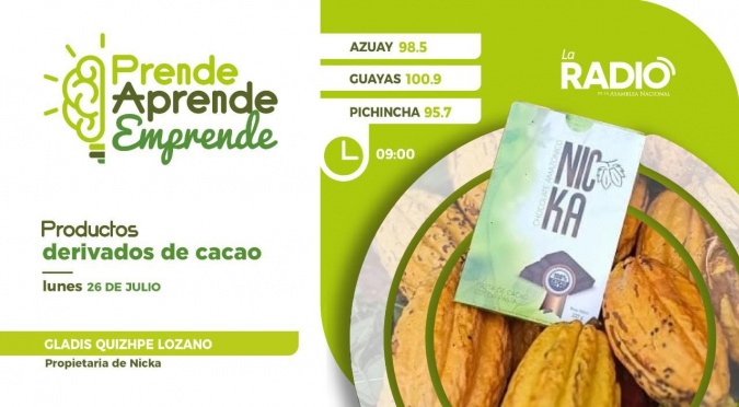 Gladis Quizhpe: Productos derivados del cacao