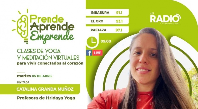 Catalina Granda, profesora de Hridaya Yoga
