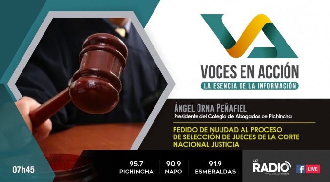  Ángel Orna: Pedido de nulidad al proceso de selección de Jueces de la CNJ