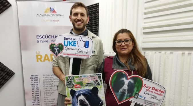 Gabriel Rivadeneira y Ximena Yépez: Protección del oso de anteojos. 