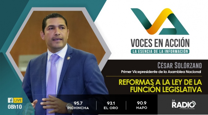 César Solórzano: Reformas a la Ley de la Función Legislativa.
