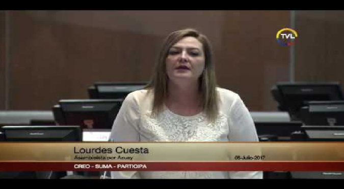 María de Lourdes Cuesta: Archivo juicio político al vicepresidente Jorge Glas.