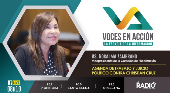 Noralma Zambrano: Agenda de trabajo y juicio político contra Christian Cruz