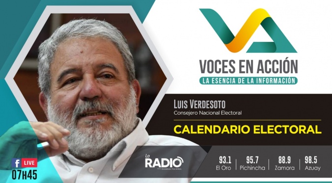 Luis Verdesoto: Calendario Electoral