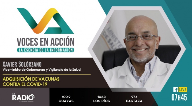 Xavier Solórzano: Adquisición de vacunas contra el Covid-19
