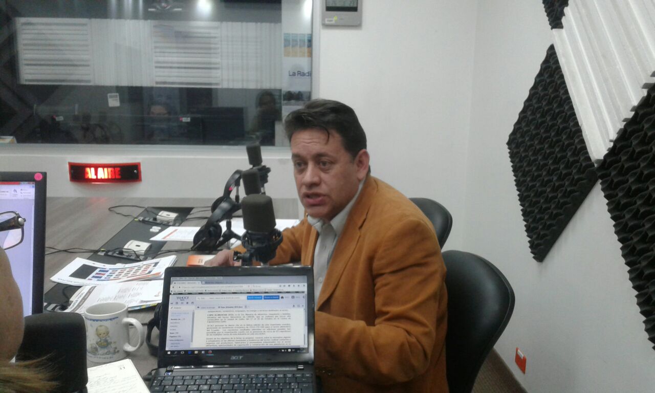 Guillermo Baez representante de la Cámara de la Pequeña Mediana Empresa de Pichincha